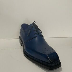 Emilio Franco shoes navy Oxford leather calf /leather sole